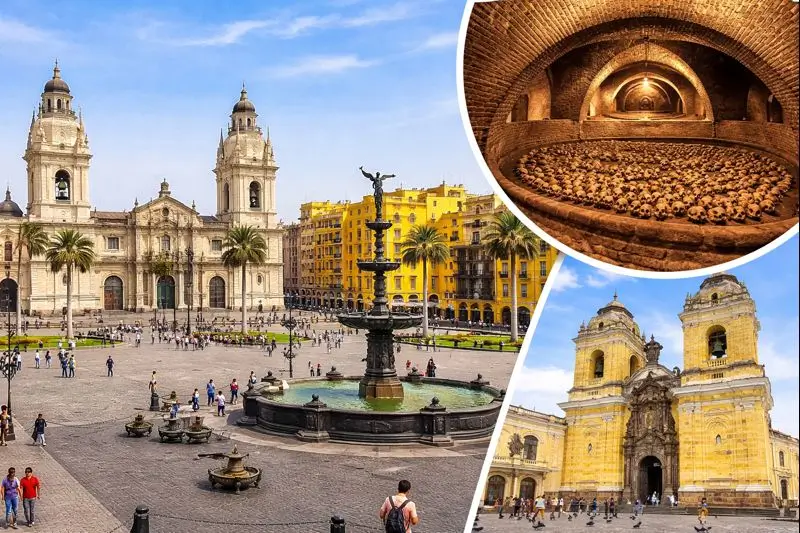 Lima Layover City Tour: Historic Center, San Francisco Catacombs & Airport Transfer